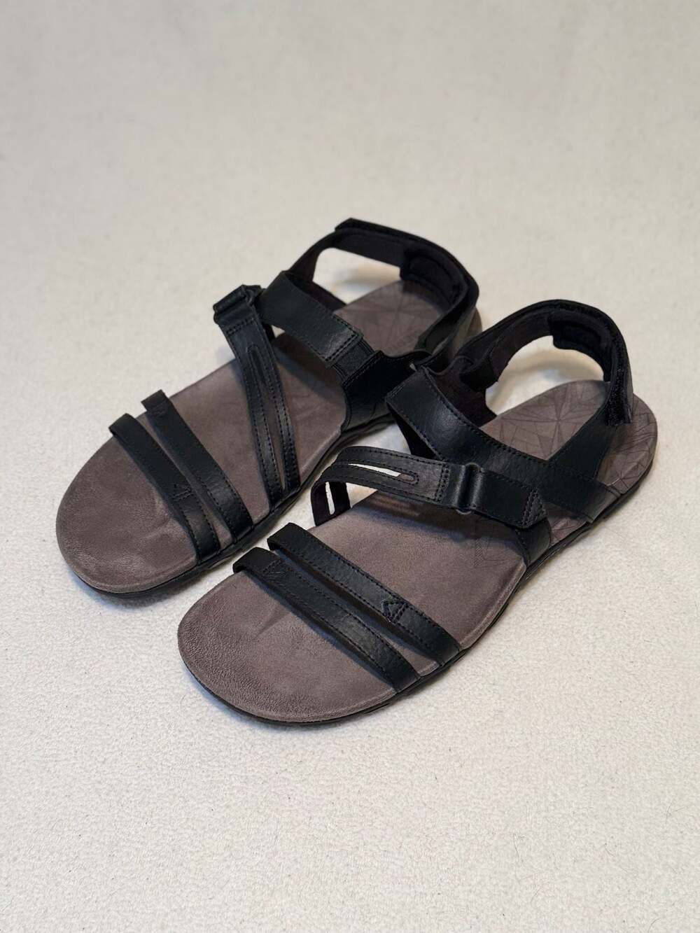Merrell Women's Black Leather Strappy Walking Sandals
